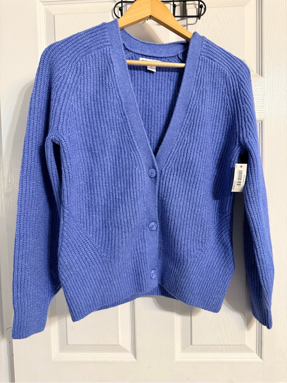 Amazon Essentials Periwinkle Button-Front Ribbed Cardigan NWT